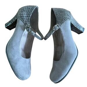 Aerosoles Roll With It Ankle Strap Pumps SZ 8.5 Women Rockabilly Pin-Up Comfort